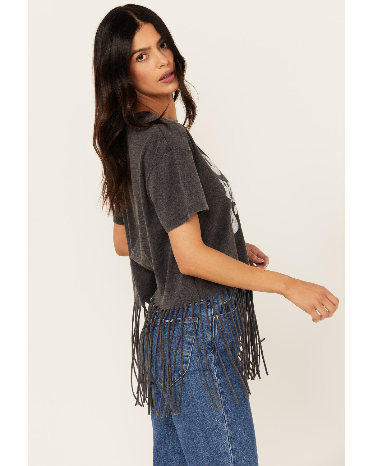 Blended Women's Drinks Well With Others Fringe Graphic Tee