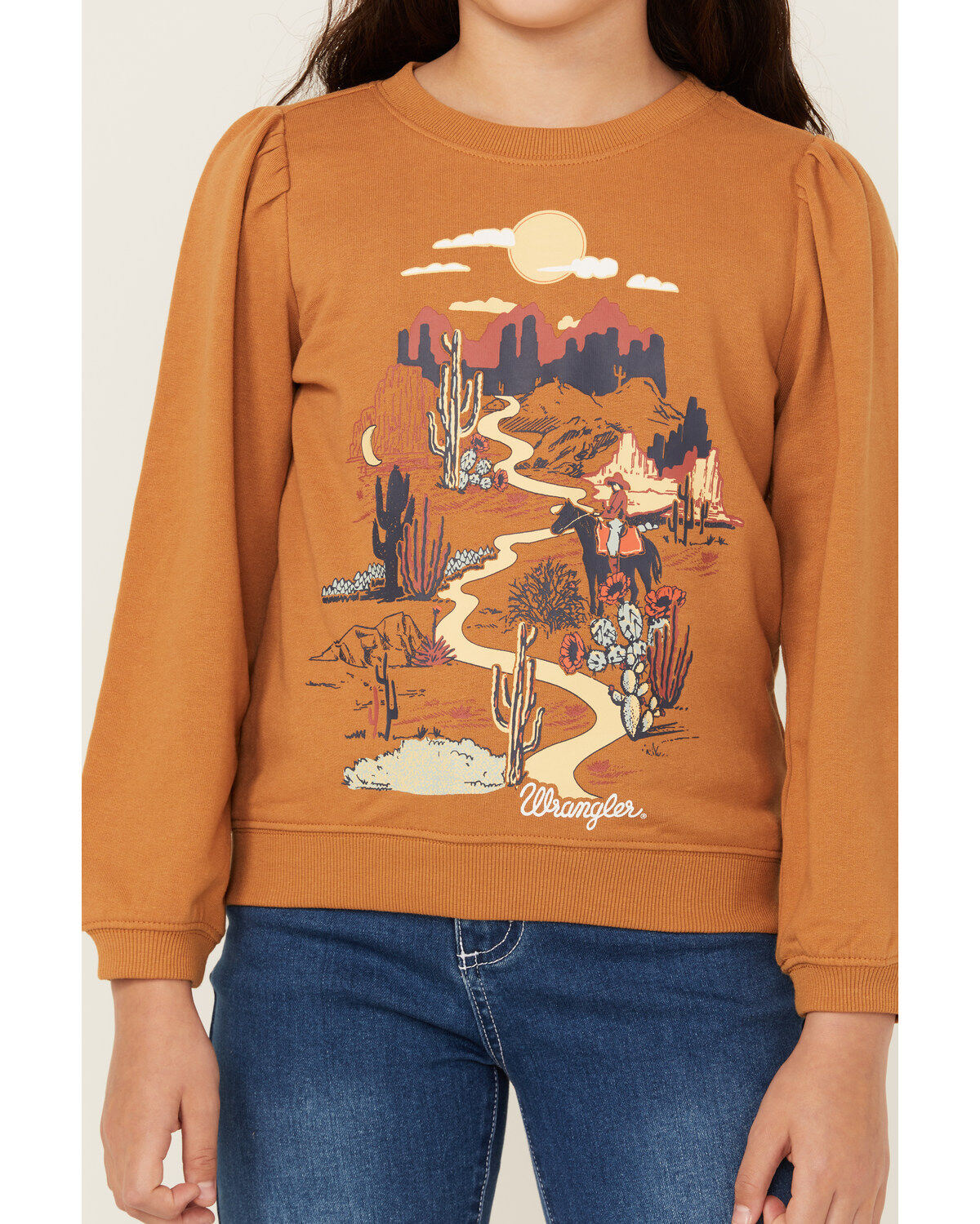 Wrangler Girls' Desert Scene Sweatshirt