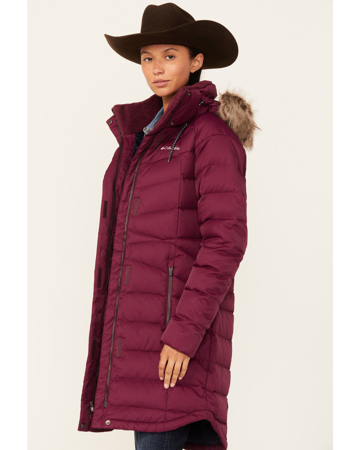Columbia Women's Marionberry Belle Isle Mid Down Jacket