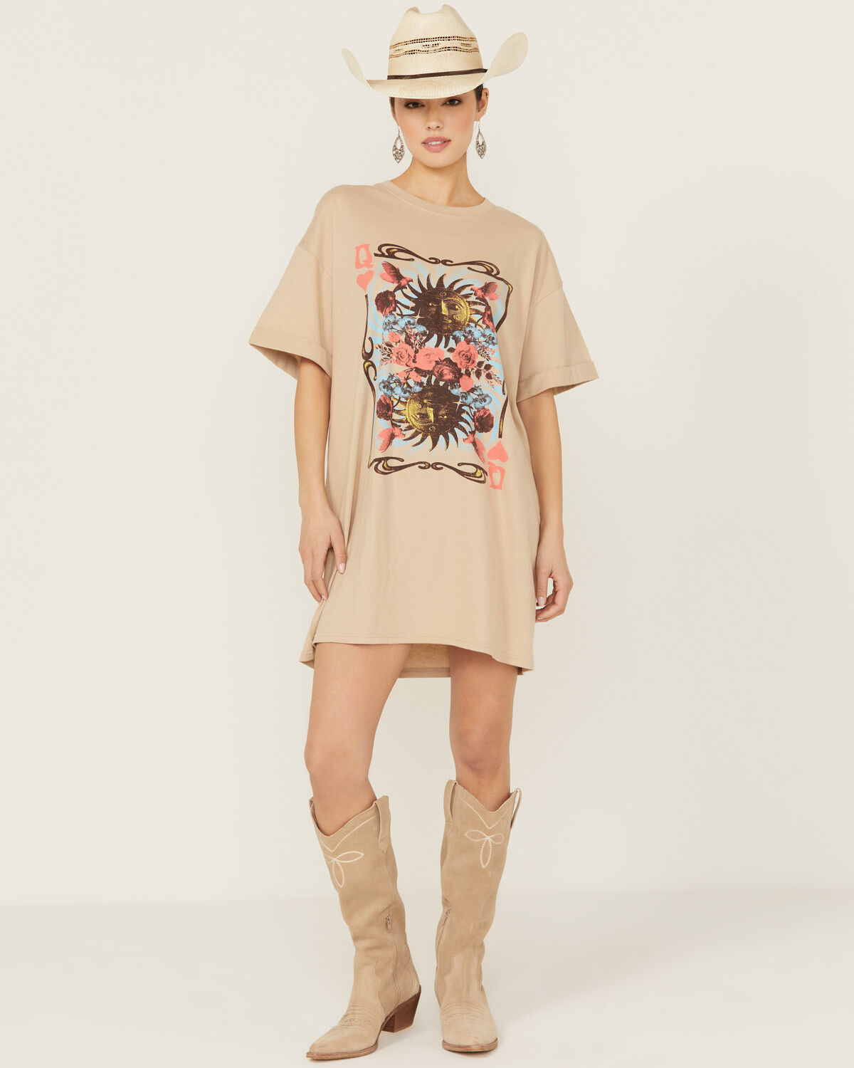 Girl Dangerous Women's Sun Queen T-Shirt Mini Dress