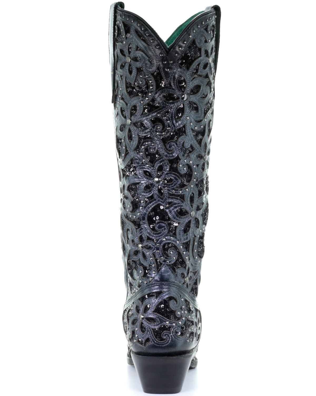 Corral Women's Floral Inlay Western Boots - Snip Toe