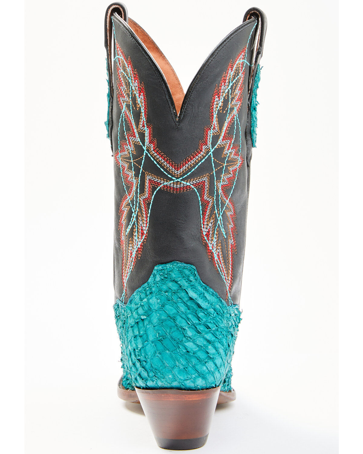 Dan Post Women's Exotic Seabass Skin Western Boots - Square Toe