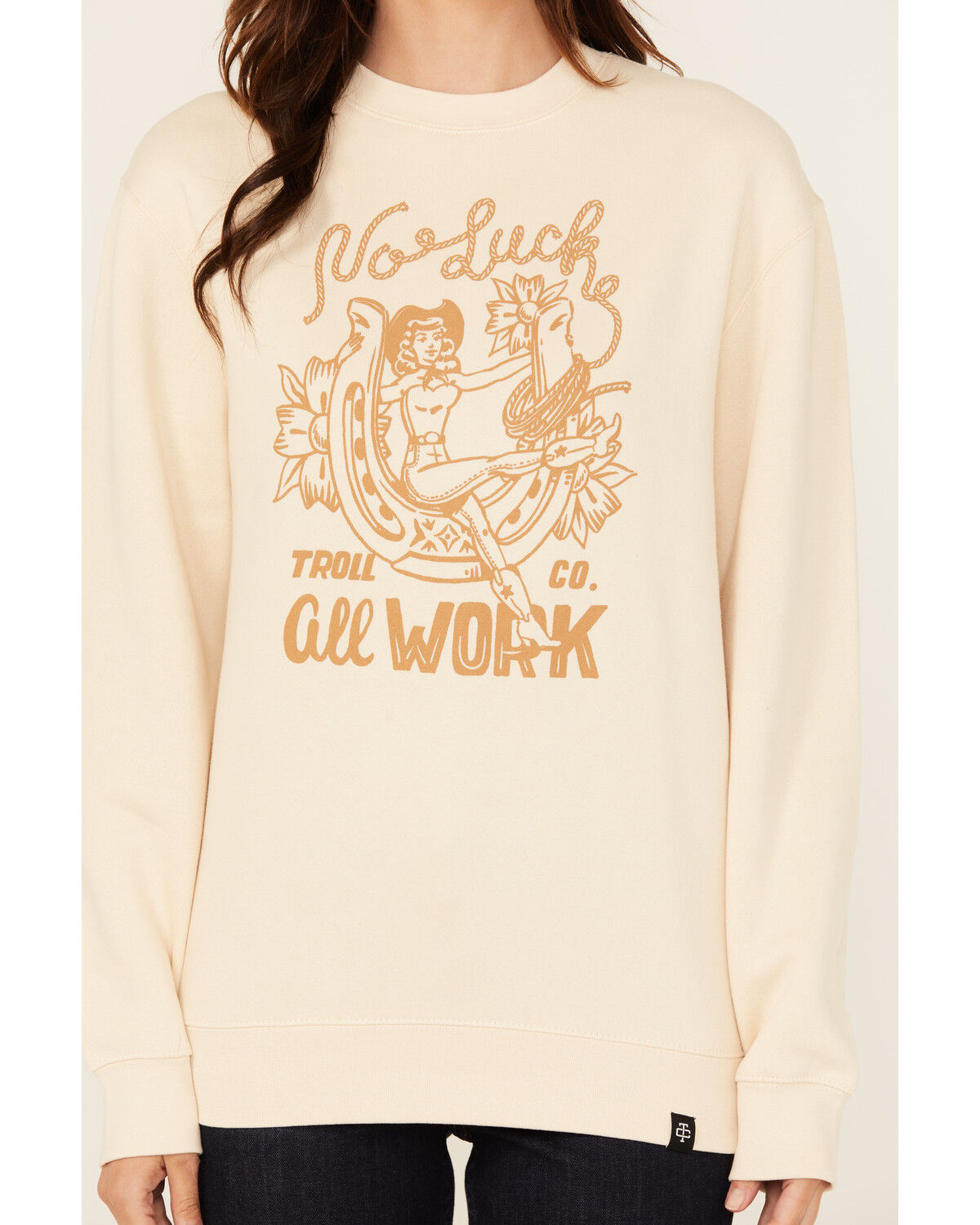 Troll Co Women's No Luck Crewneck Sweatshirt