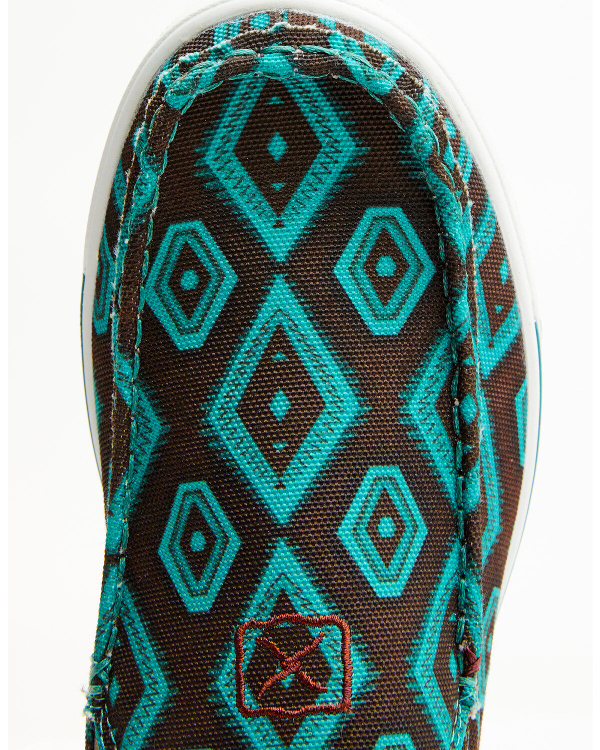 Twisted X Women's Southwestern Pattern Casual Kicks Slip-On Shoes - Moc Toe