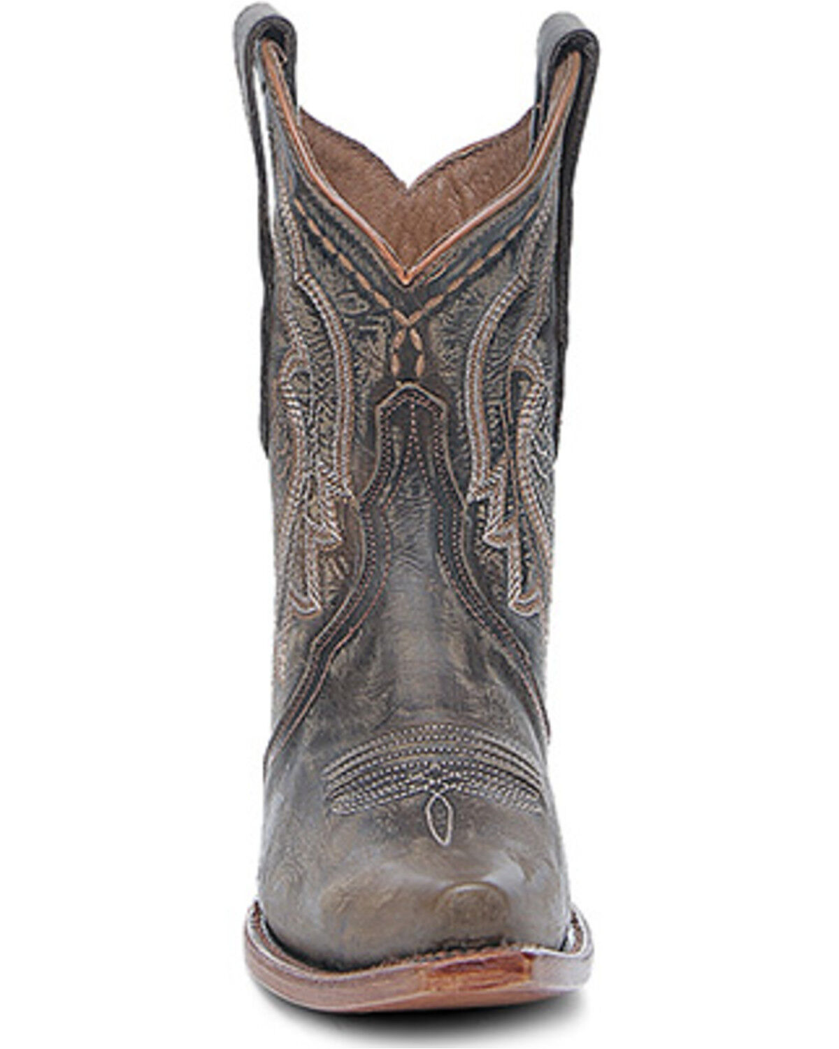 Circle G Women's Embroidered Western Booties - Snip Toe