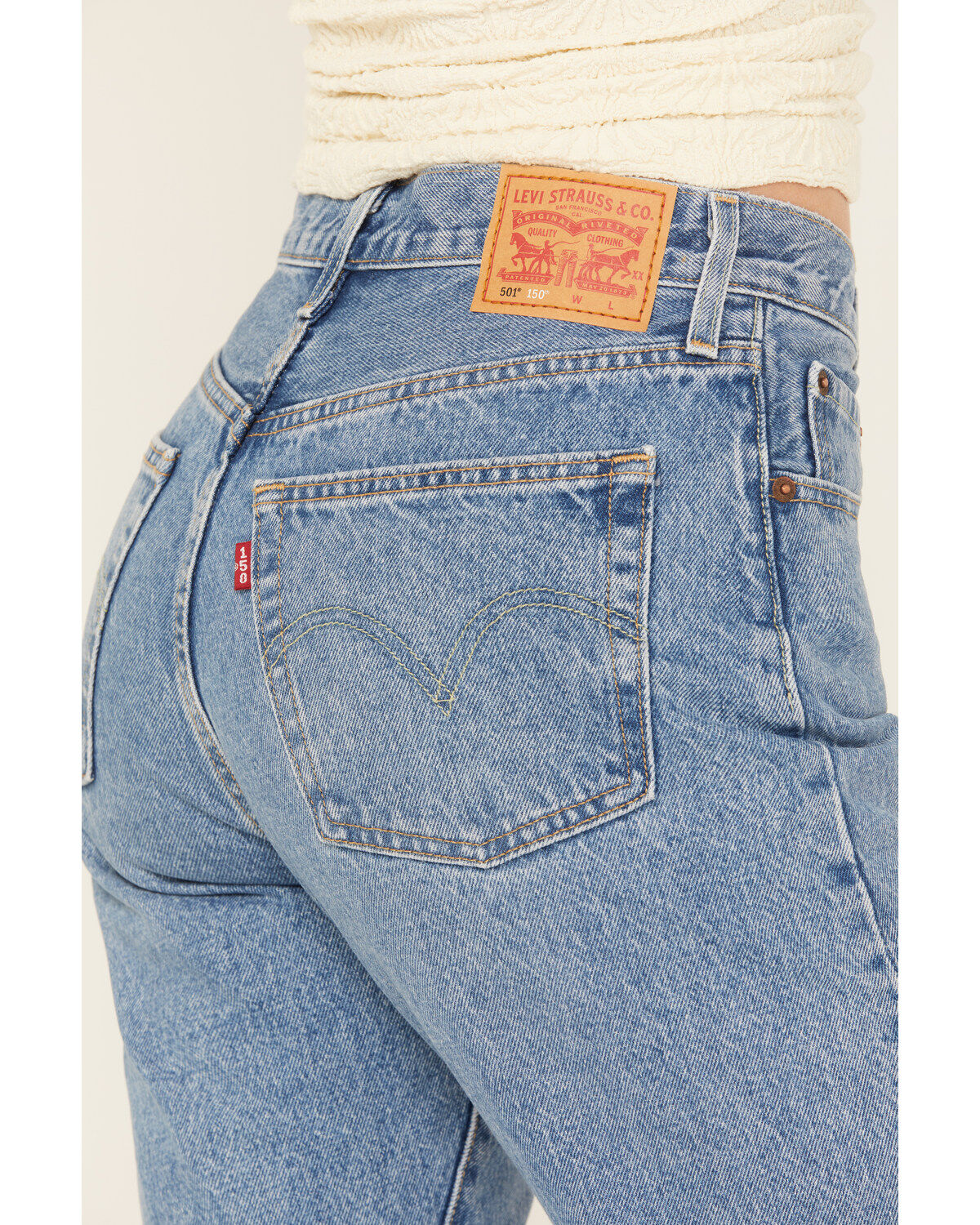 Levi's Women's 501® Medium Wash Field Notes Straight Jeans