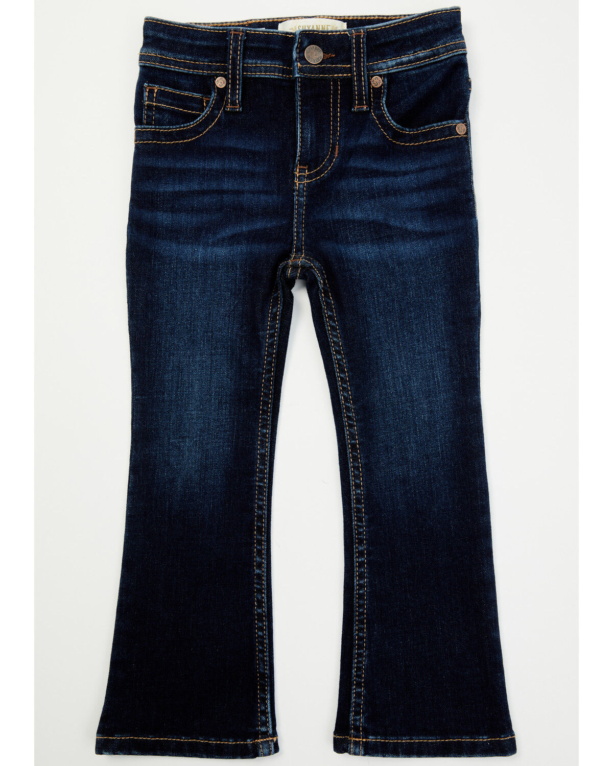 Shyanne Toddler Girls' Tulsa Dark Wash Bootcut Comfort Stretch Denim Riding Jeans