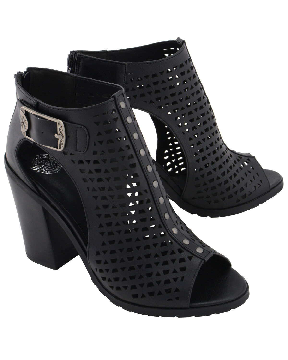 Milwaukee Performance Women's Platform Heel Mesh Top Sandals