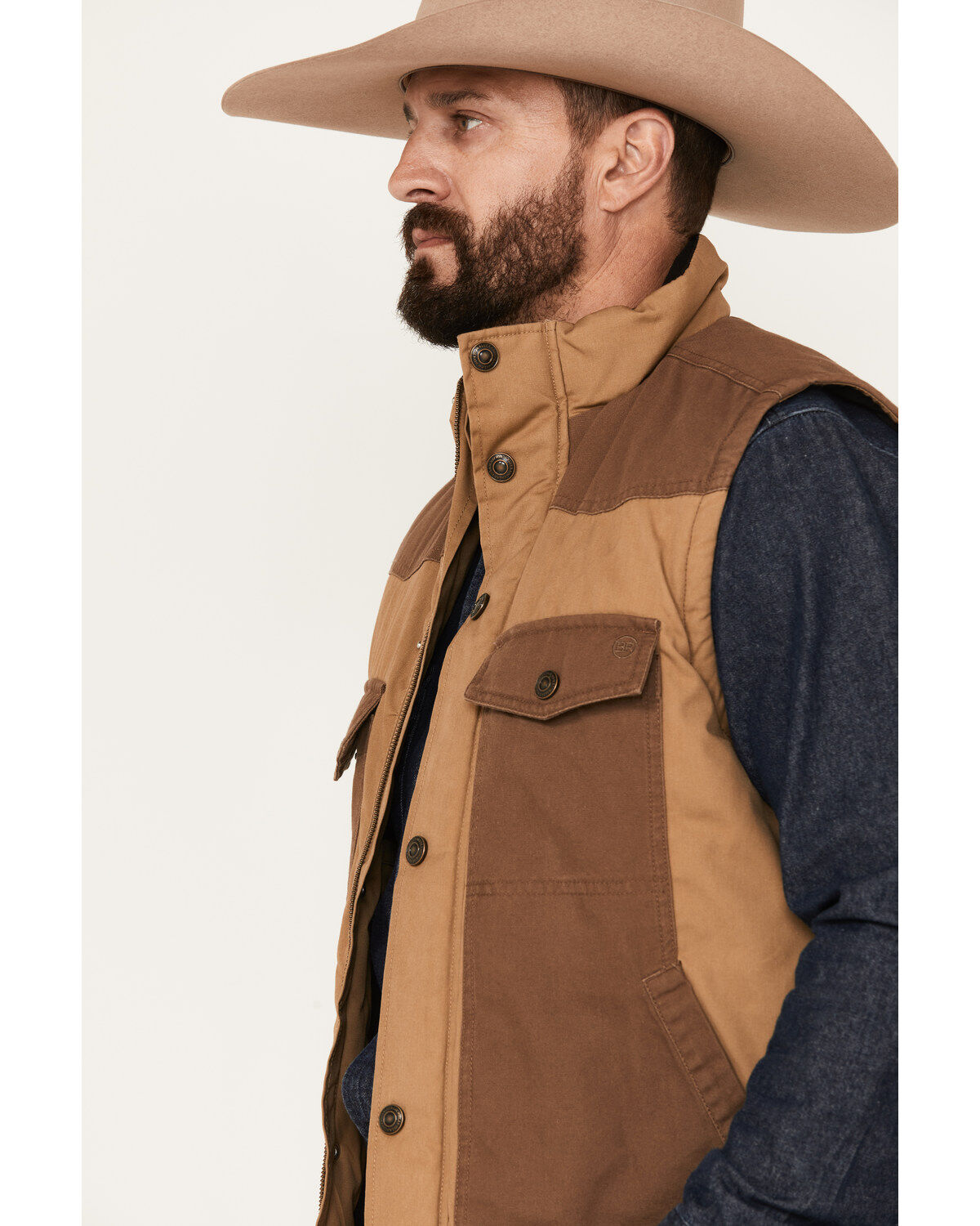 Blue Ranchwear Men's Waxed Canvas Vest