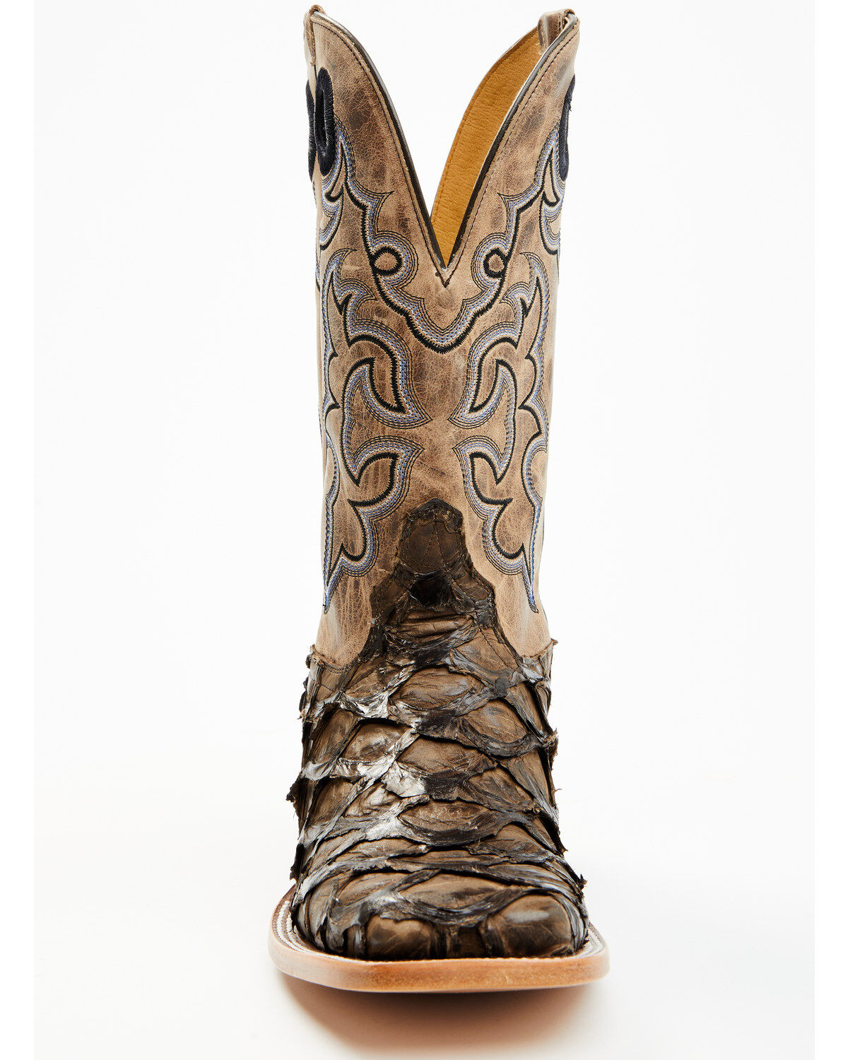 Cody James Men's Exotic Pirarucu Western Boots - Broad Square Toe