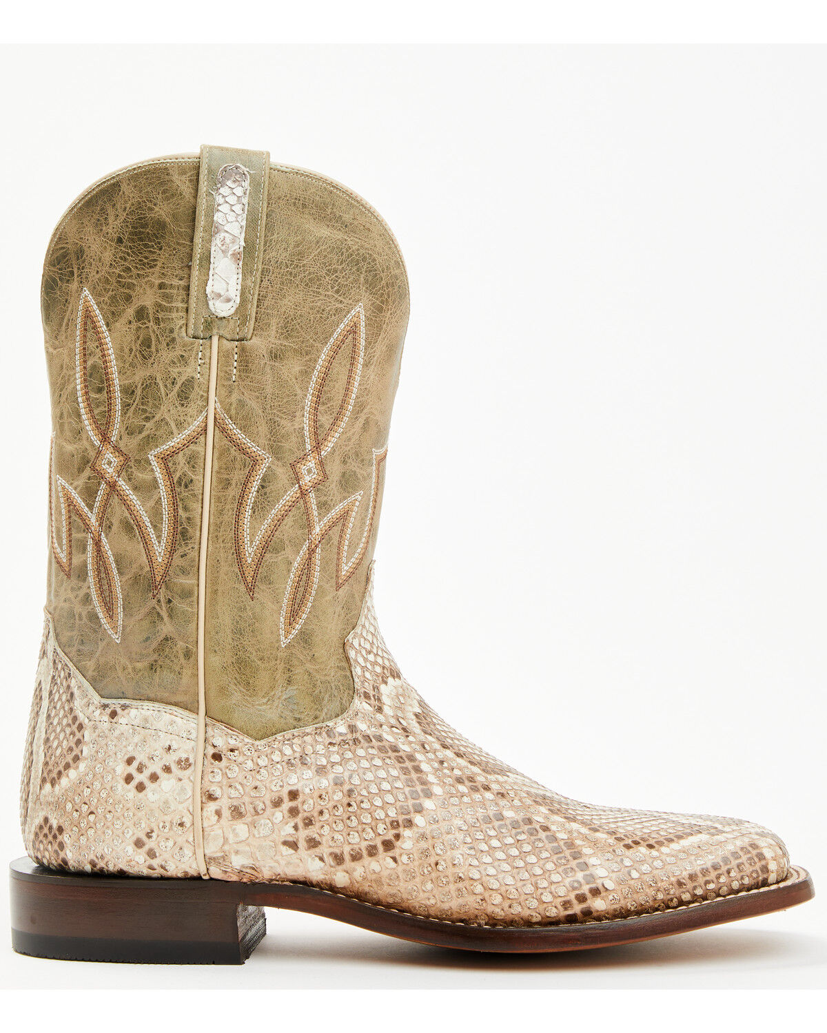 Dan Post Men's Exotic Python Western Boots - Broad Square Toe