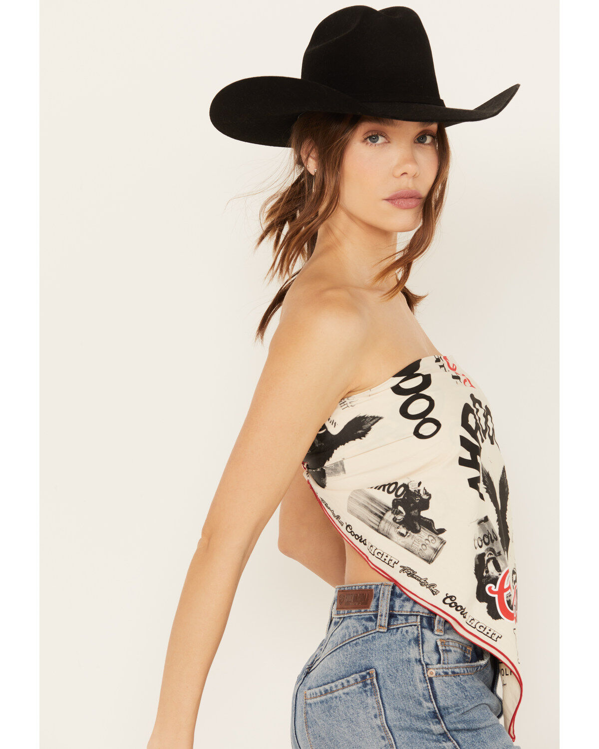 The Laundry Room Women's Coors Light Wolf Bandana Top