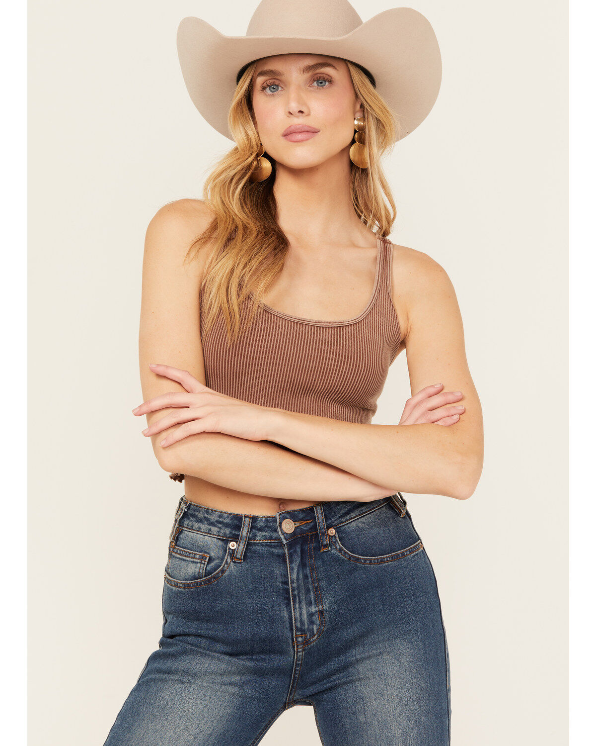 Fornia Women's Ribbed Lettuce Edge Brami