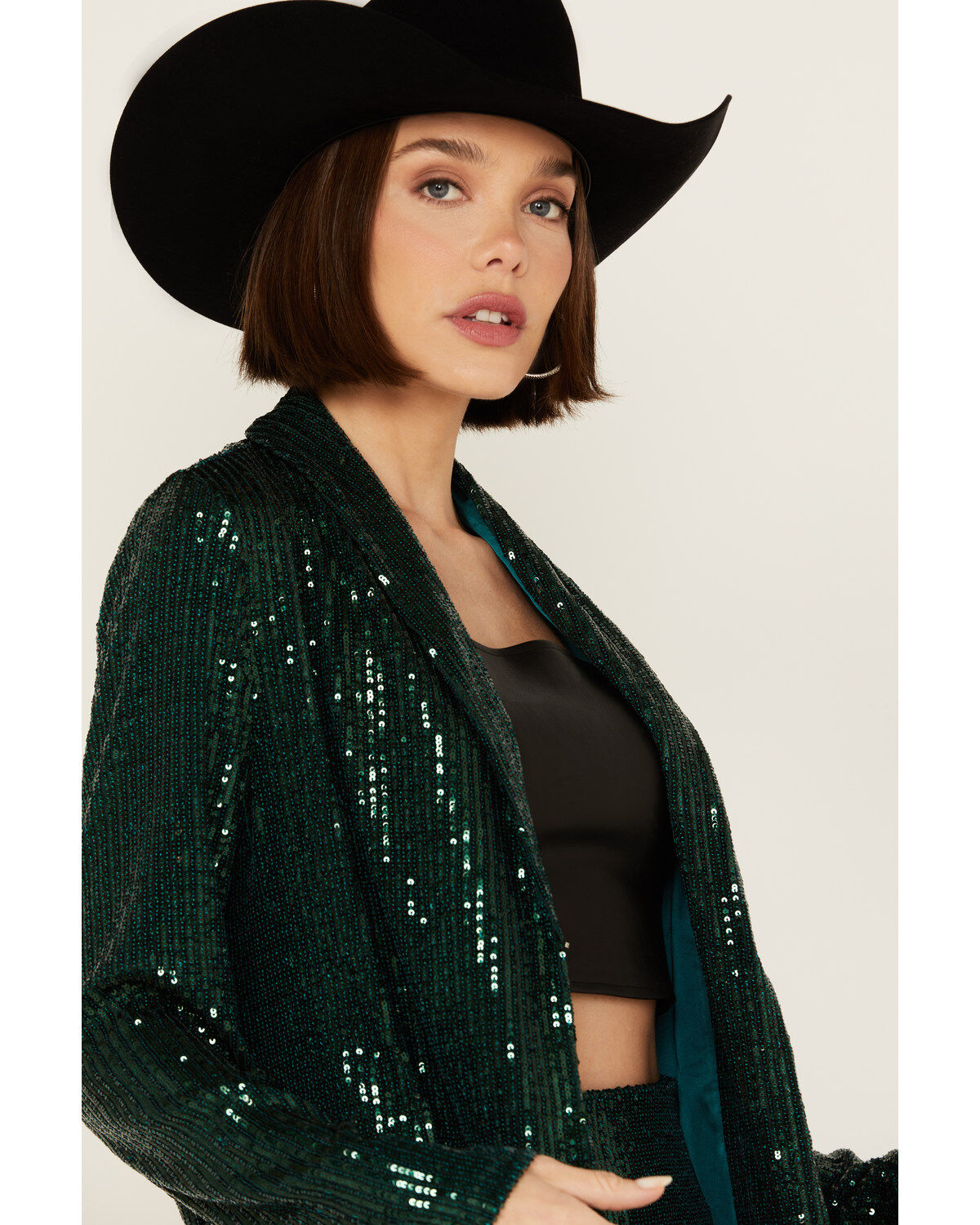 Show Me Your Mumu Women's Sequins Dance Blazer