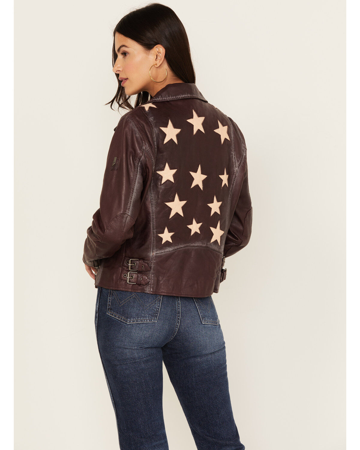 Mauritius Women's Christy Scatter Star Leather Jacket