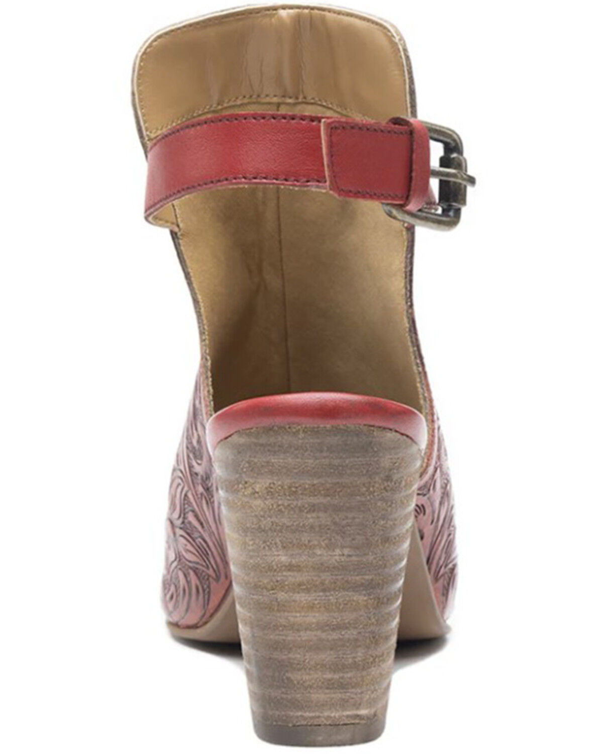 Myra Bag Women's Callandra High Front Hand Tooled Sandal Shoes