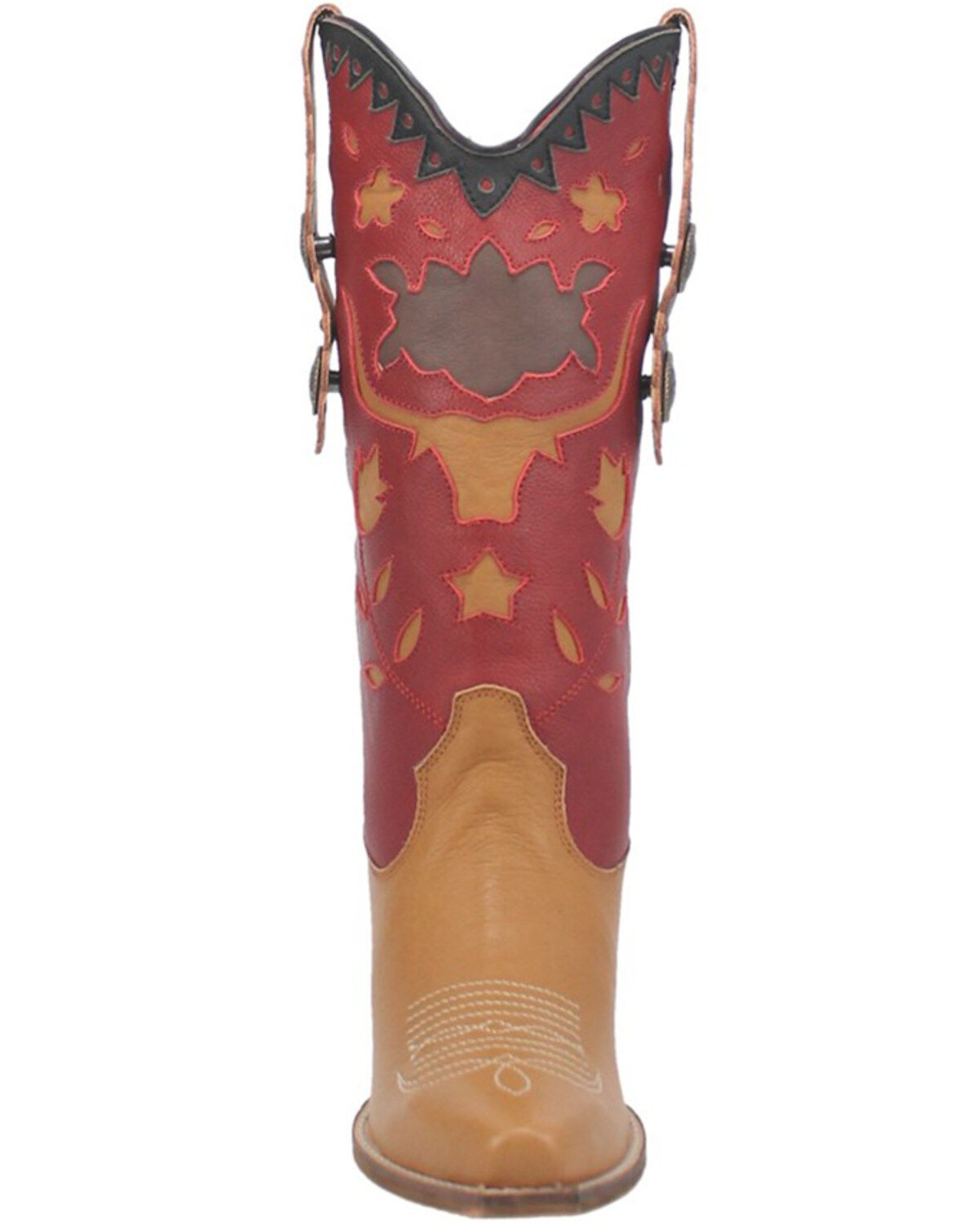 Dingo Women's Love Rocks Leather Underlay Western Boot - Snip Toe