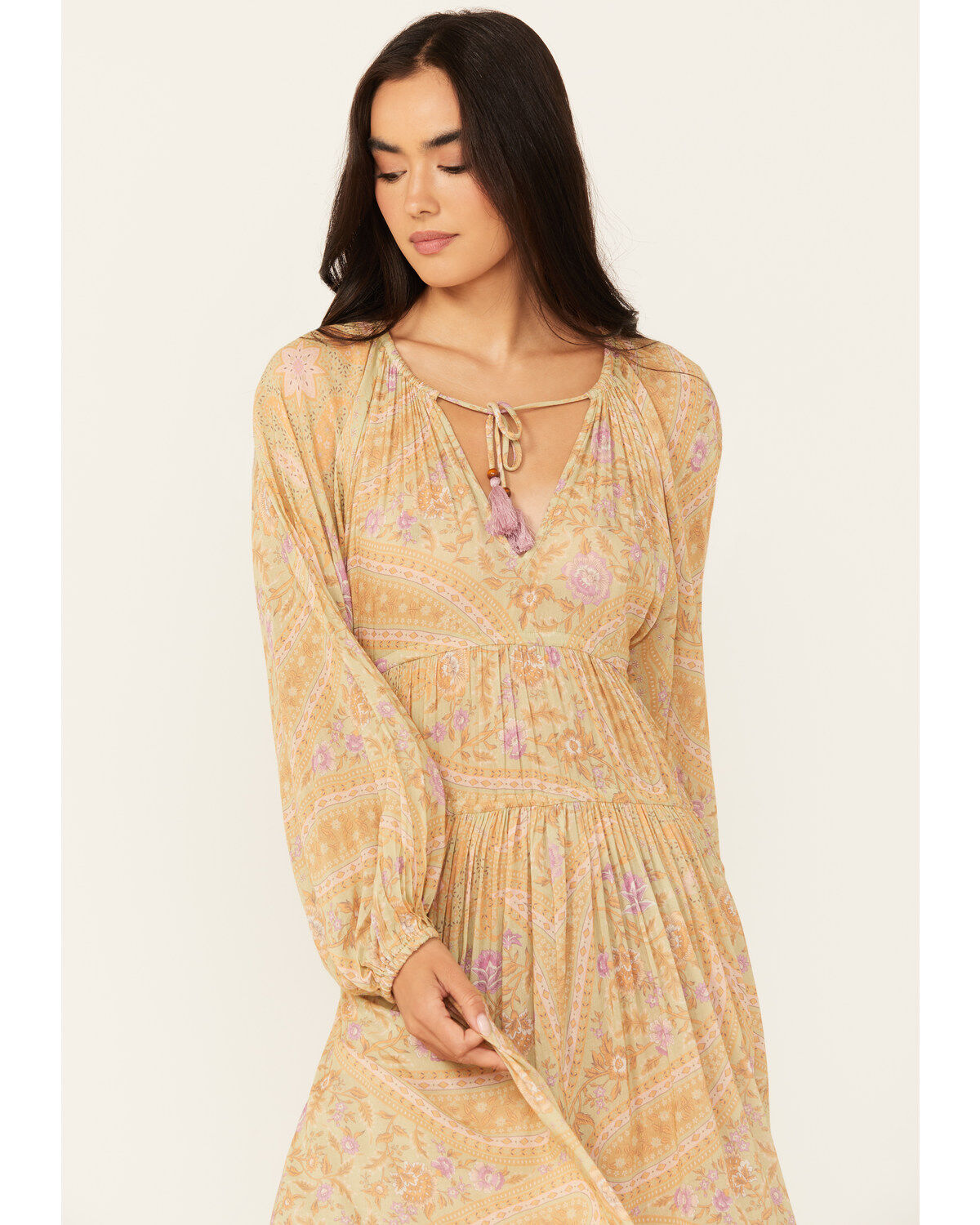 Spell Women's Belladonna Floral Print Midi Dress