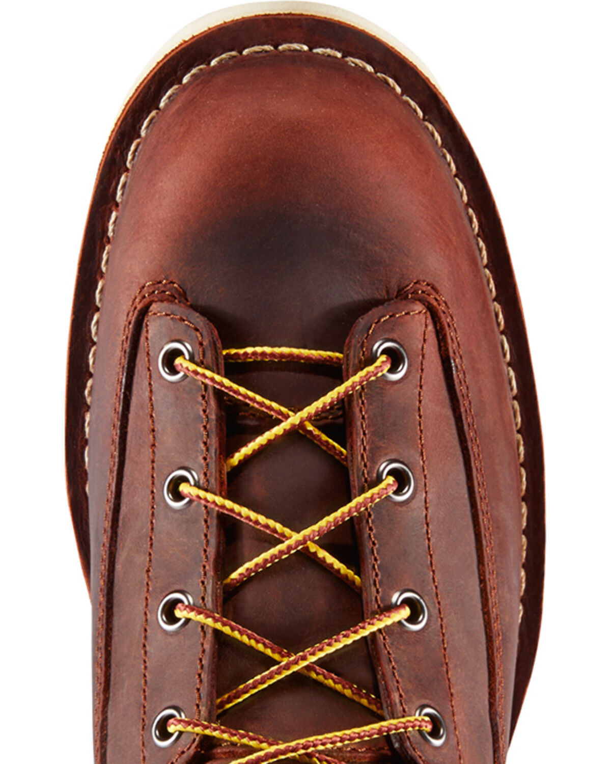 Danner Men's Brown Bull Run 8" Work Boots - Plain Toe