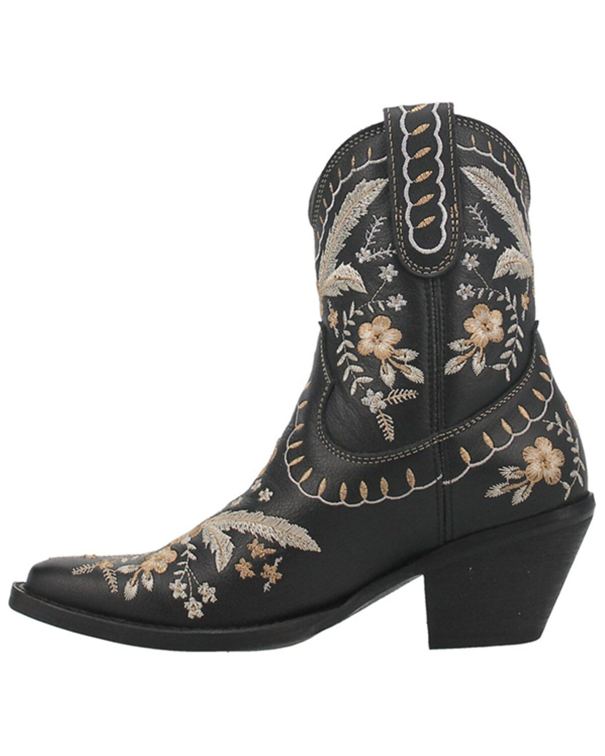 Dingo Women's Primrose Embroidered Floral Western Booties - Snip Toe