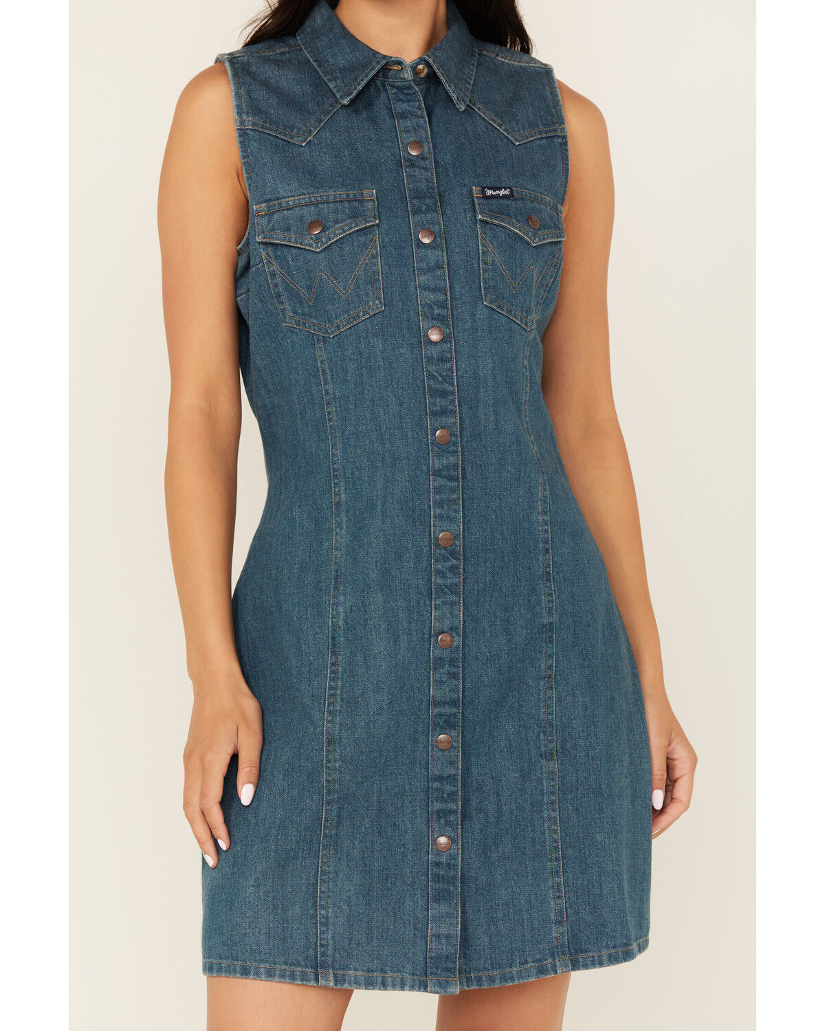 Wrangler Retro Women's Button-Down Denim Mini Dress
