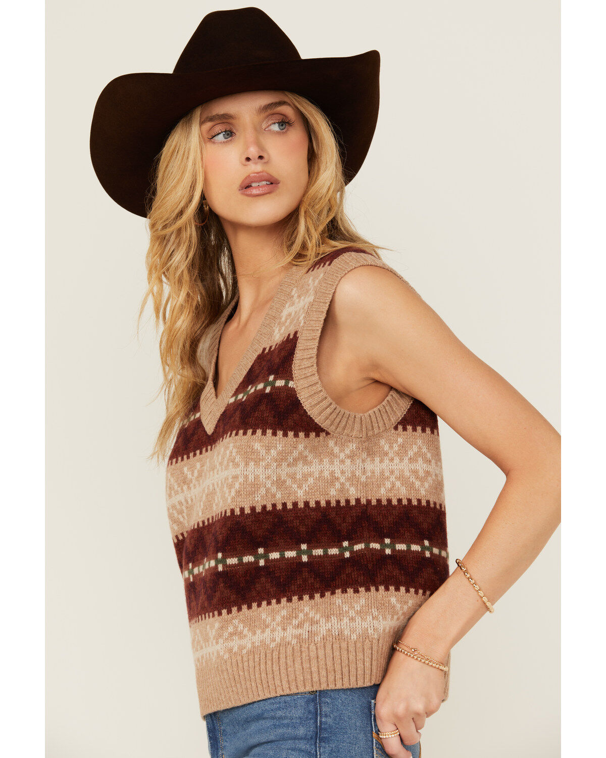 Pendleton Women's Striped Sweater Vest