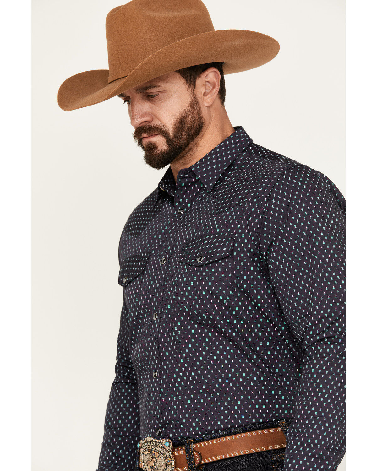 Gibson Trading Co Men's Holden Print Long Sleeve Western Snap Shirt