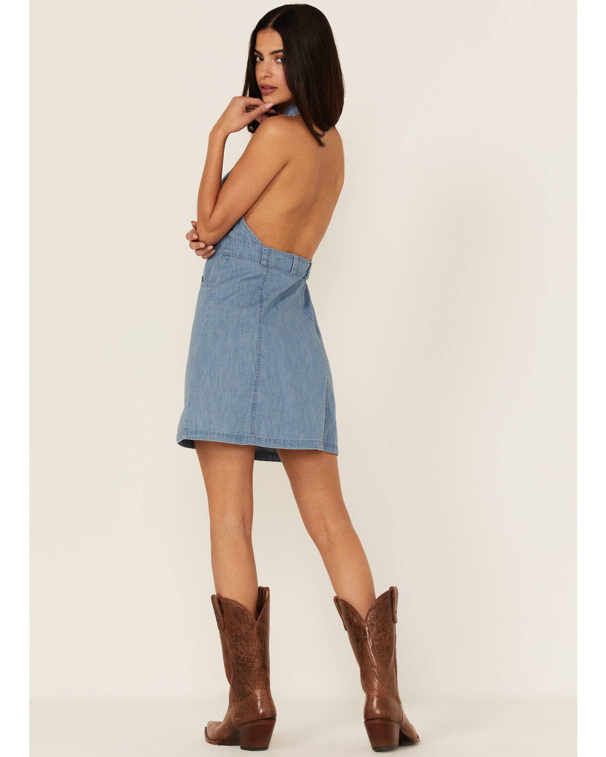 Free People Women's Sami Denim Mini Dress