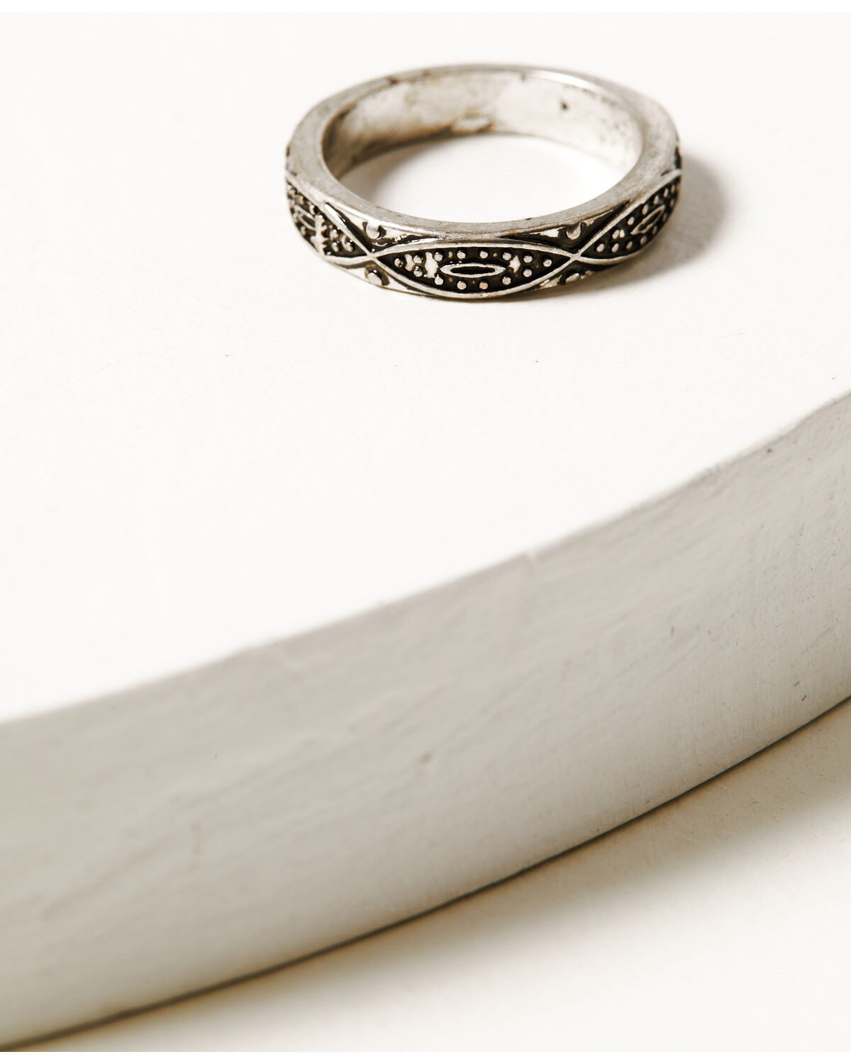 Shyanne Women's Silver & Turquoise Stone Cross 5-piece Ring Set