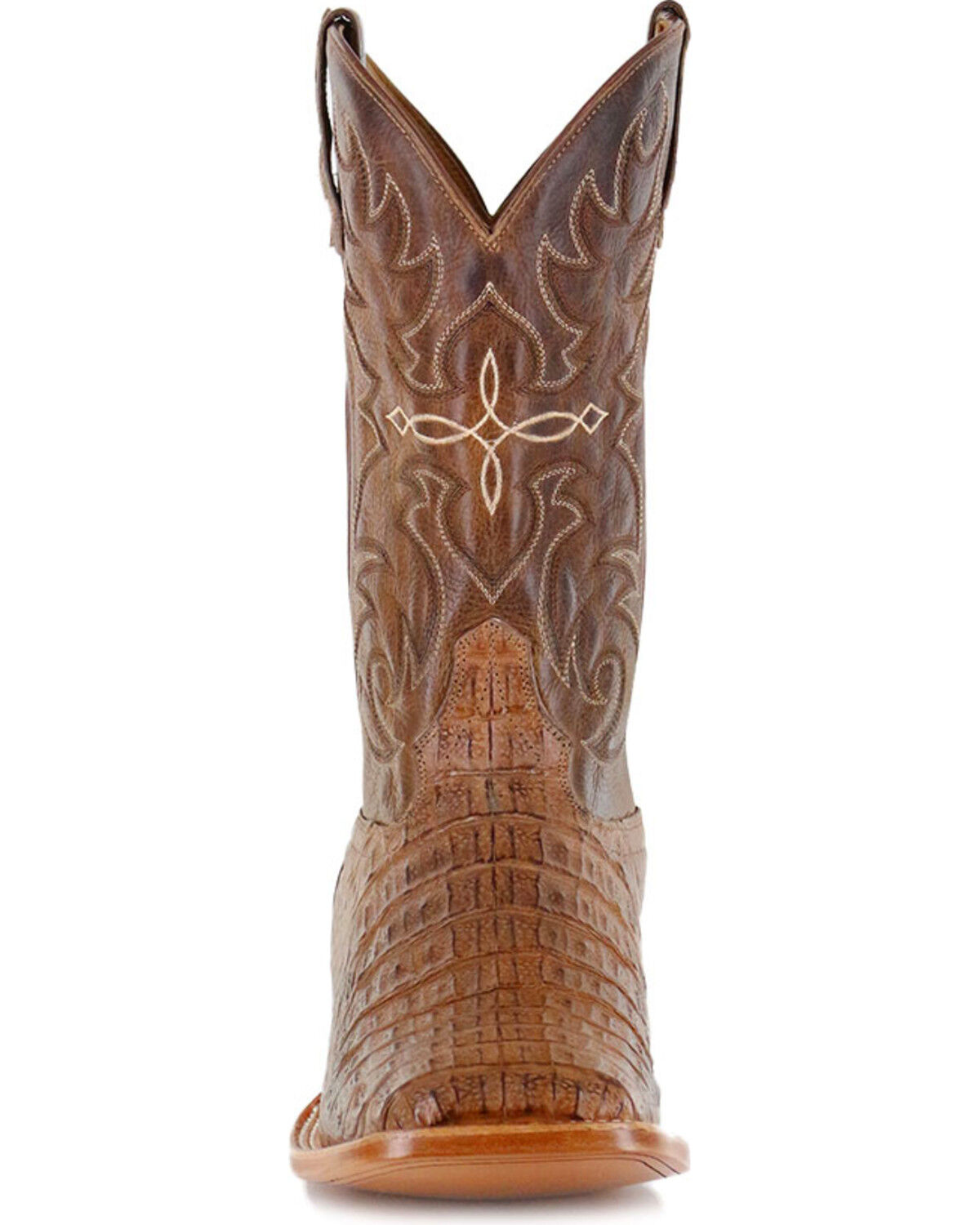 Cody James Men's Burnished Caiman Exotic Boots - Wide Square Toe