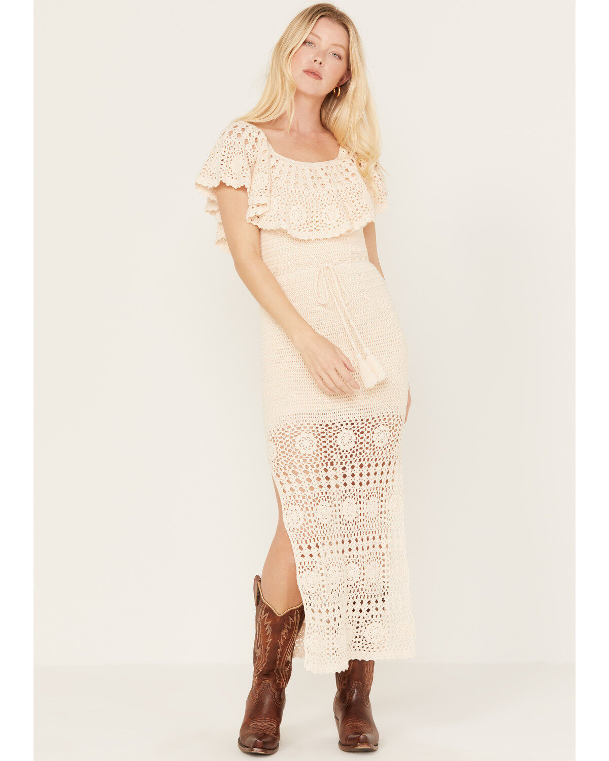 Spell Women's Iluka Crochet Midi Dress
