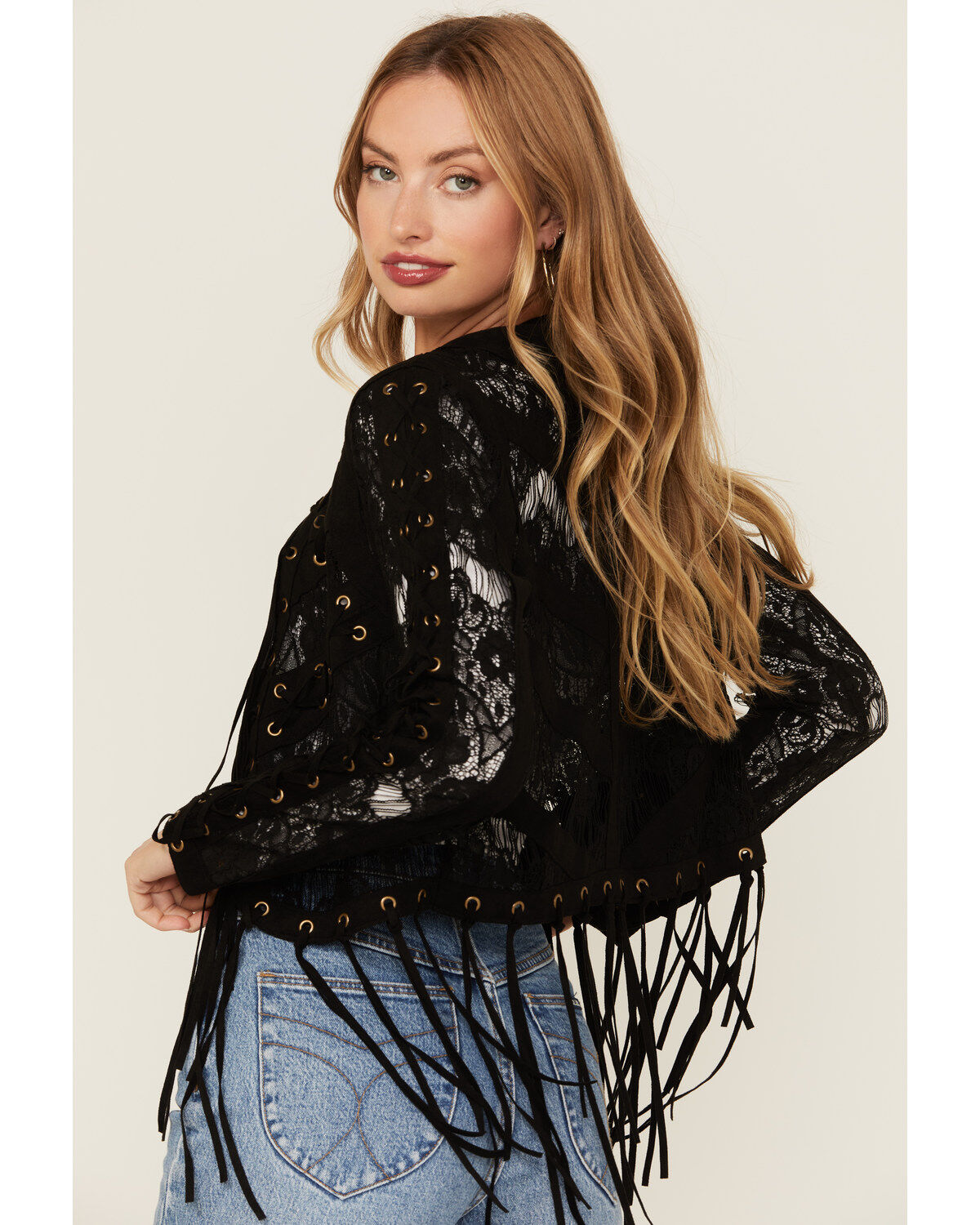 Vocal Women's Suede Tassel Jacket