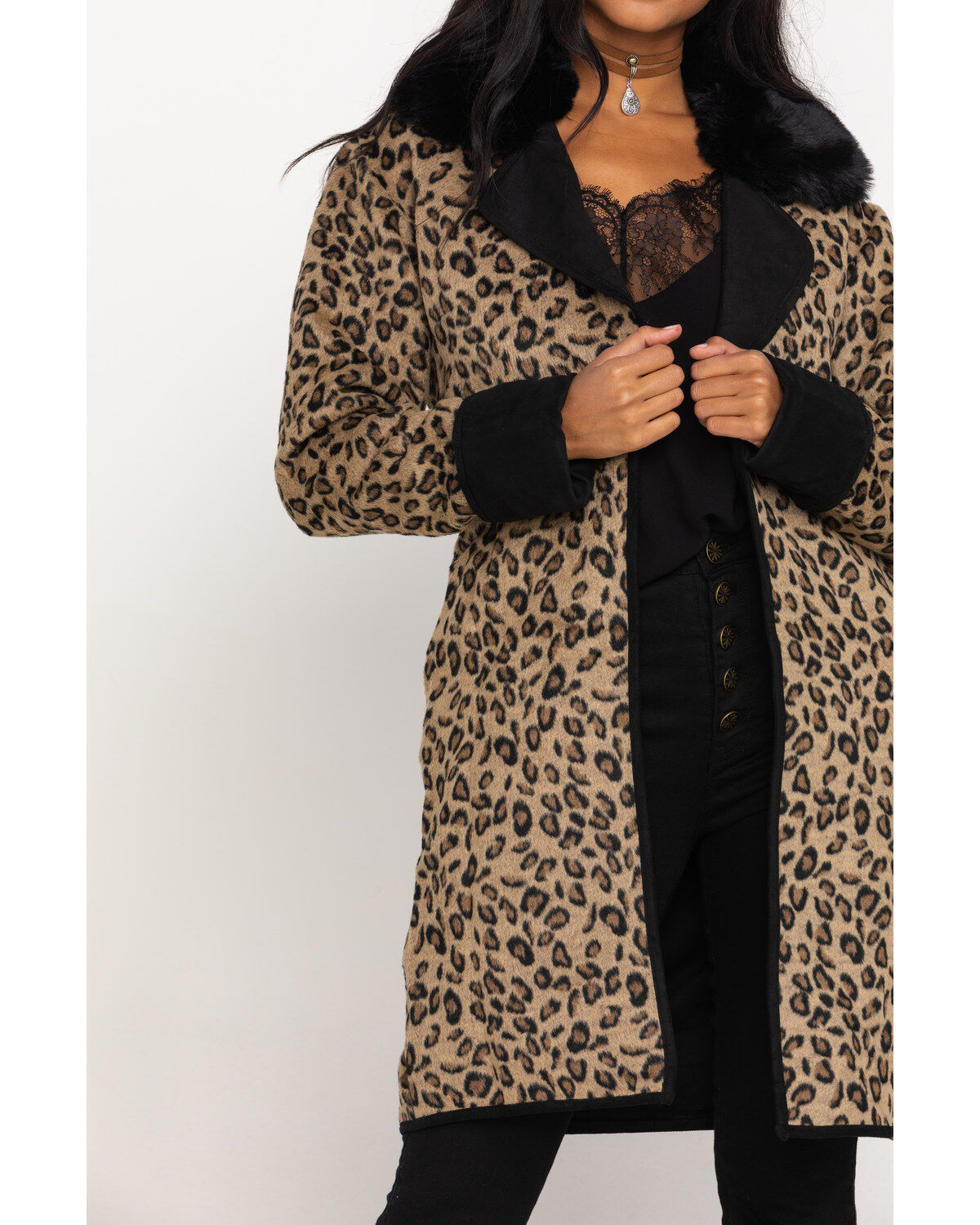 Double D Ranch Women's Leopard Cactus Cat Jacket