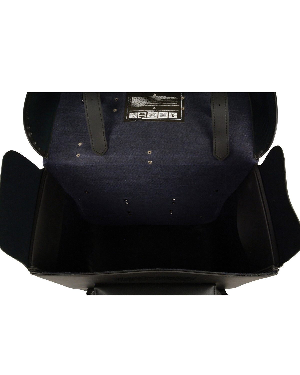 Milwaukee Leather Large PVC 2 Piece Touring Studded Sissy Bar Pack