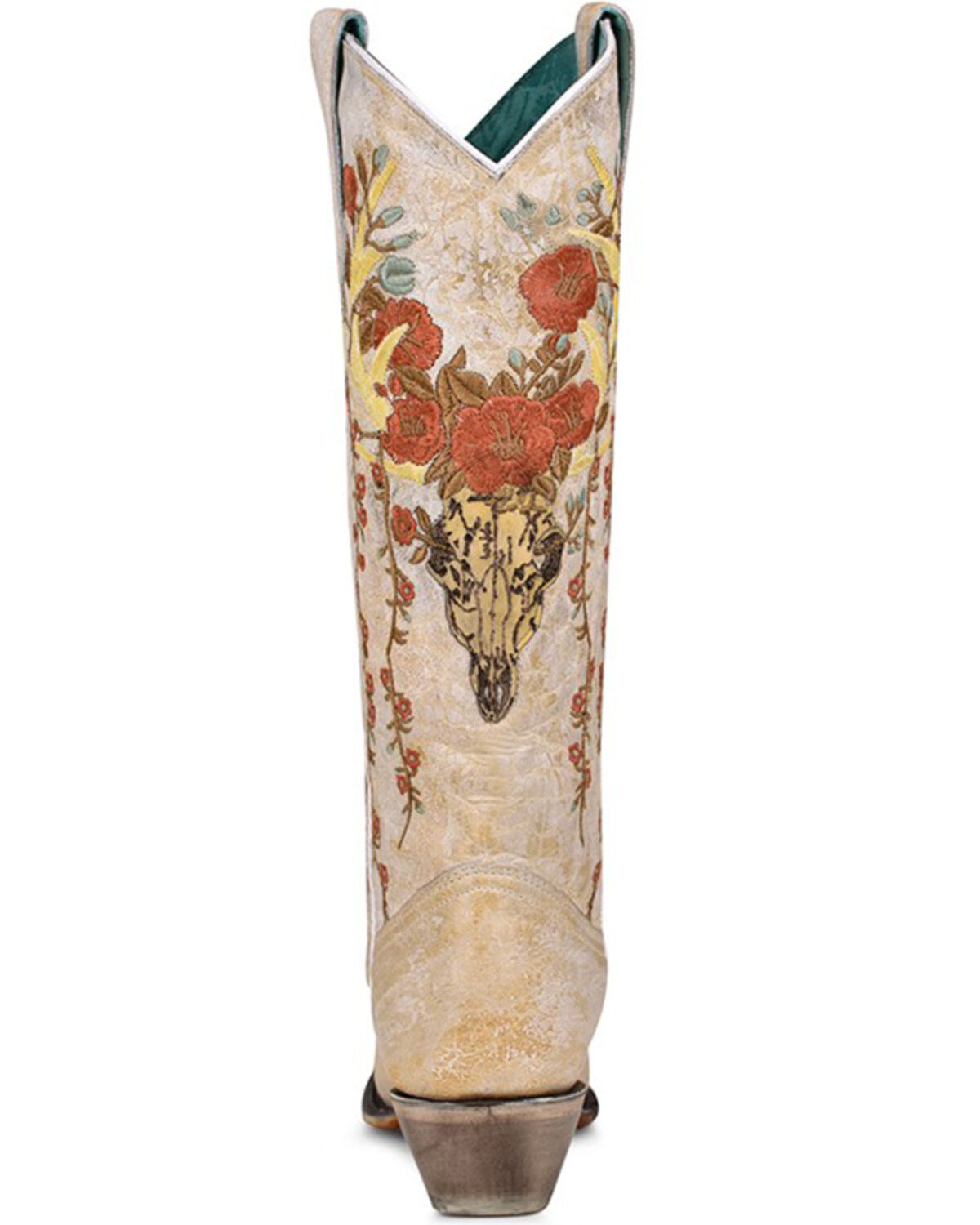 Corral Women's Floral & Deer Embroidered Western Boots - Snip Toe