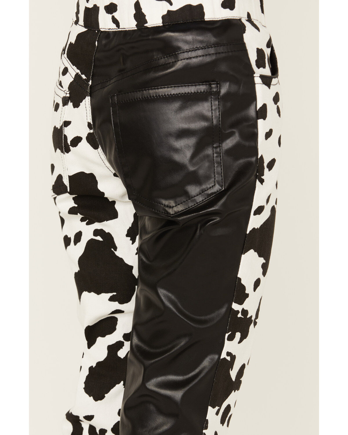 Saints & Hearts Girls' Cow Print Flare Pants