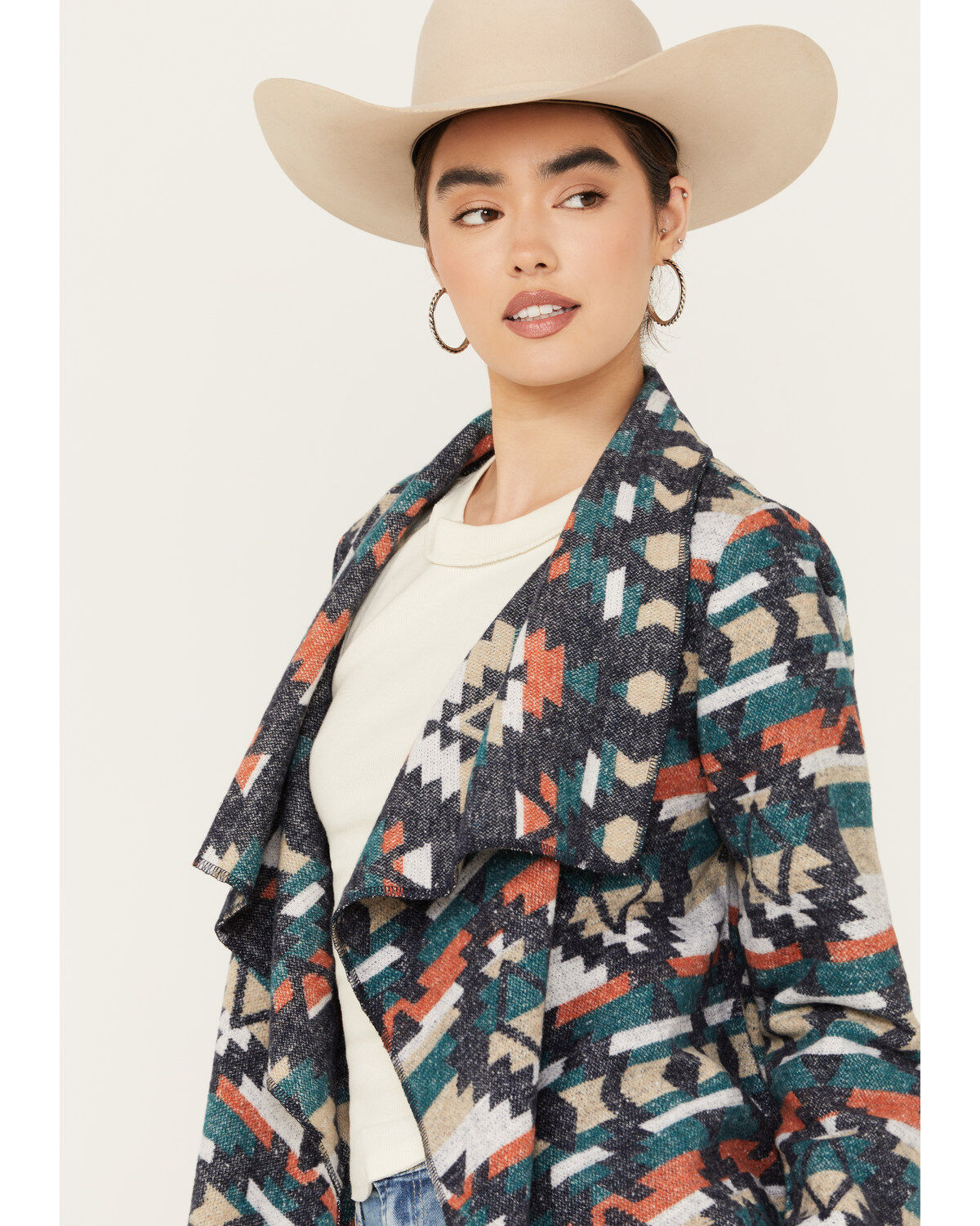 Cripple Creek Women's Boot Barn Exclusive Southwestern Print Wrap Jacket
