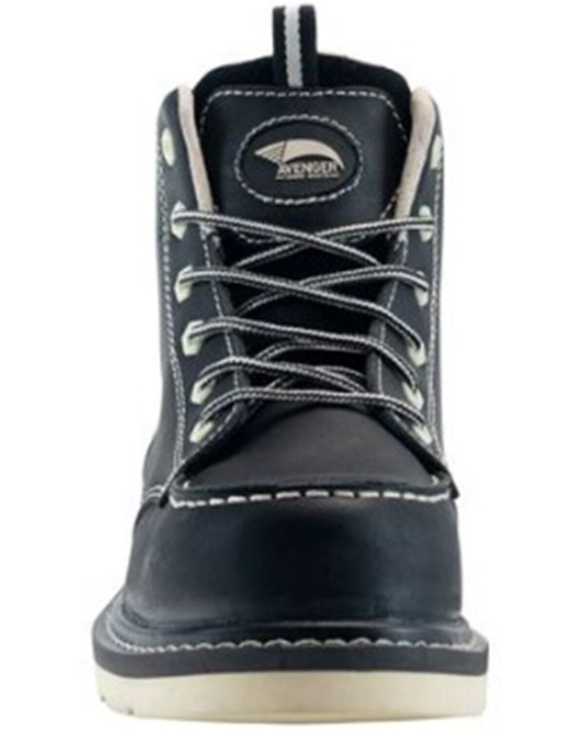 Avenger Women's Mid 6" Lace-Up Waterproof Wedge Work Boots - Carbon Toe