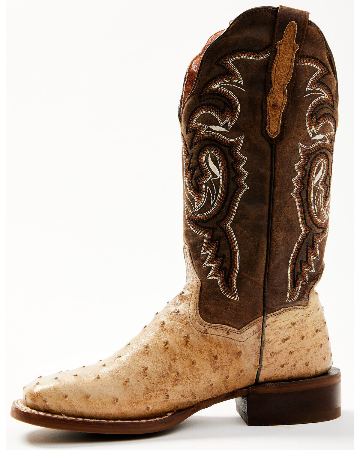 Dan Post Women's Exotic Full Quill Ostrich Western Boots - Broad Square Toe