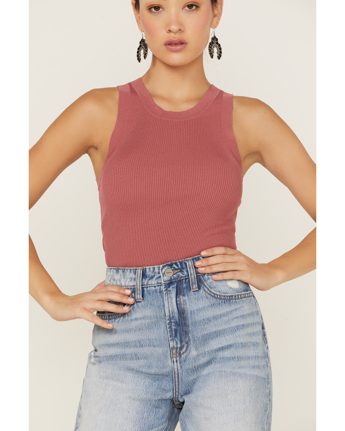 Panhandle Women's Ribbed Bodycon Tank