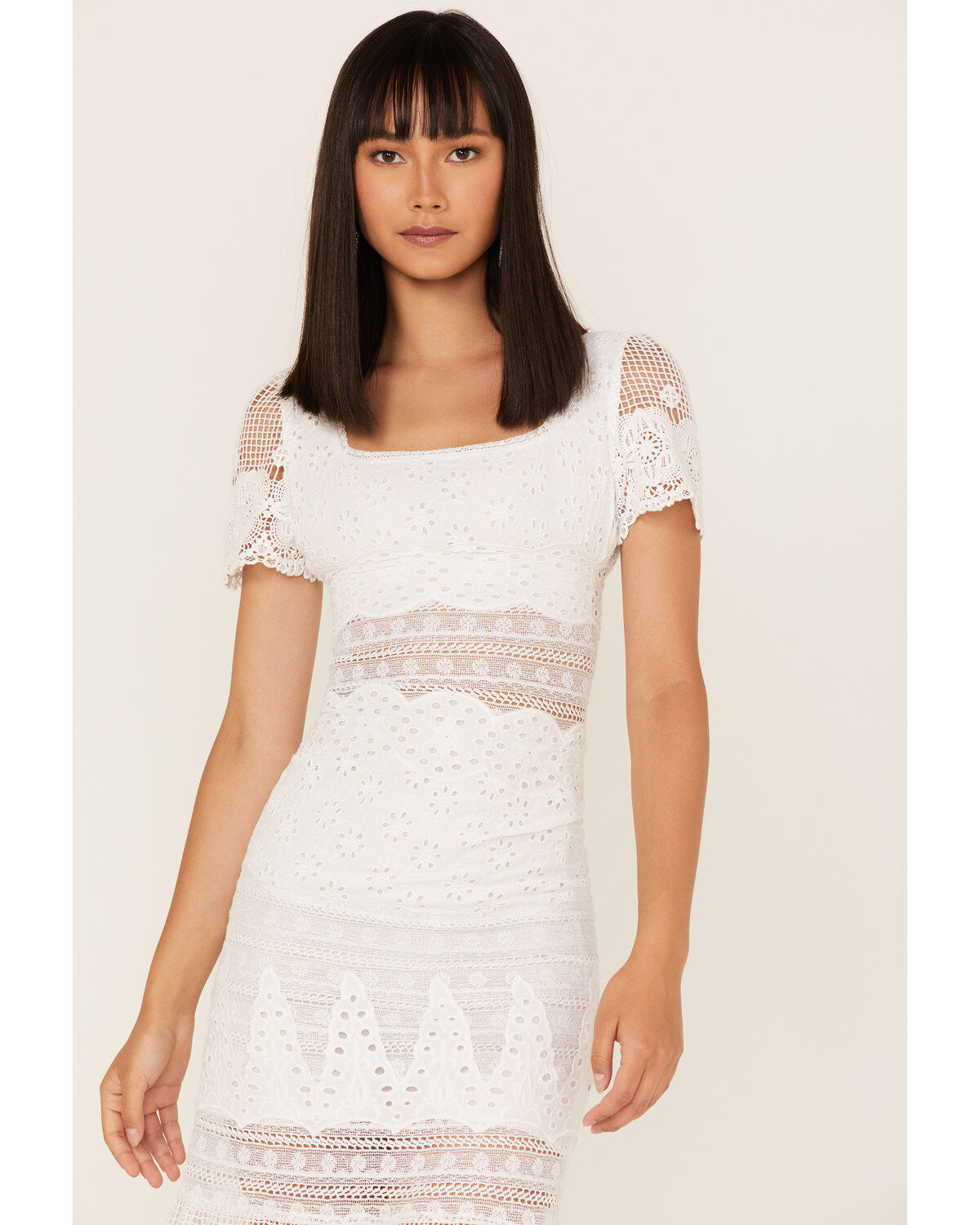 Maia Bergman Women's Surya Eyelet Lace Midi Dress