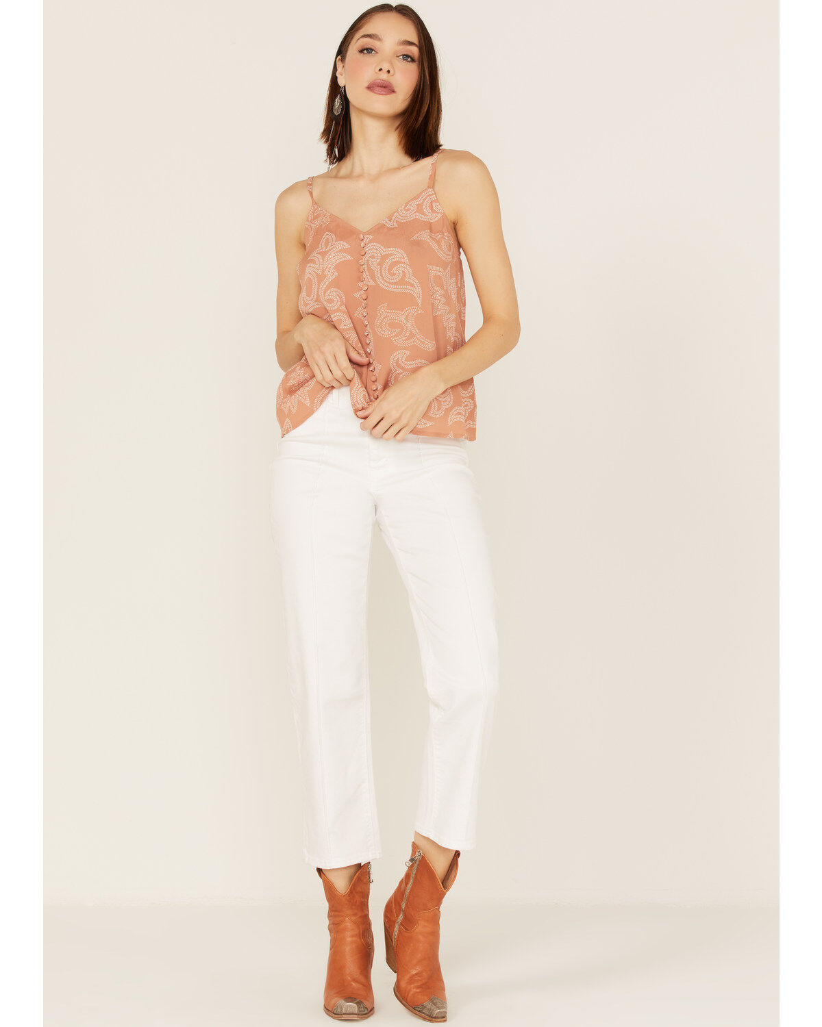 Panhandle Women's Boot Stitch Print Cami