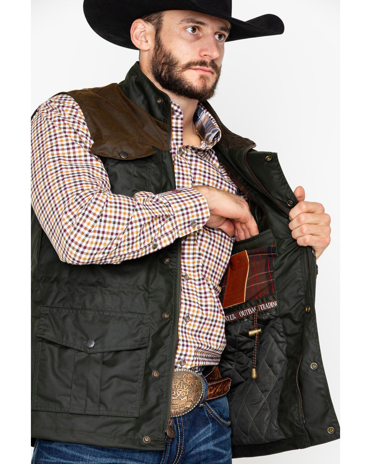 Outback Trading Co. Men's Brant Oil Dual Entry Vest