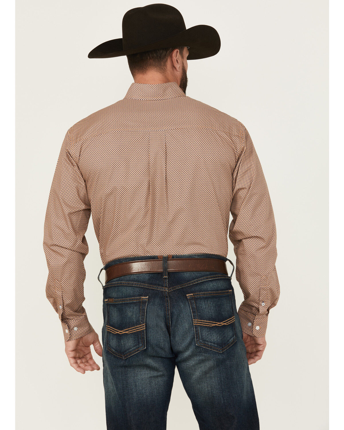 Cinch Men's Geo Print Long Sleeve Button-Down Western Shirt