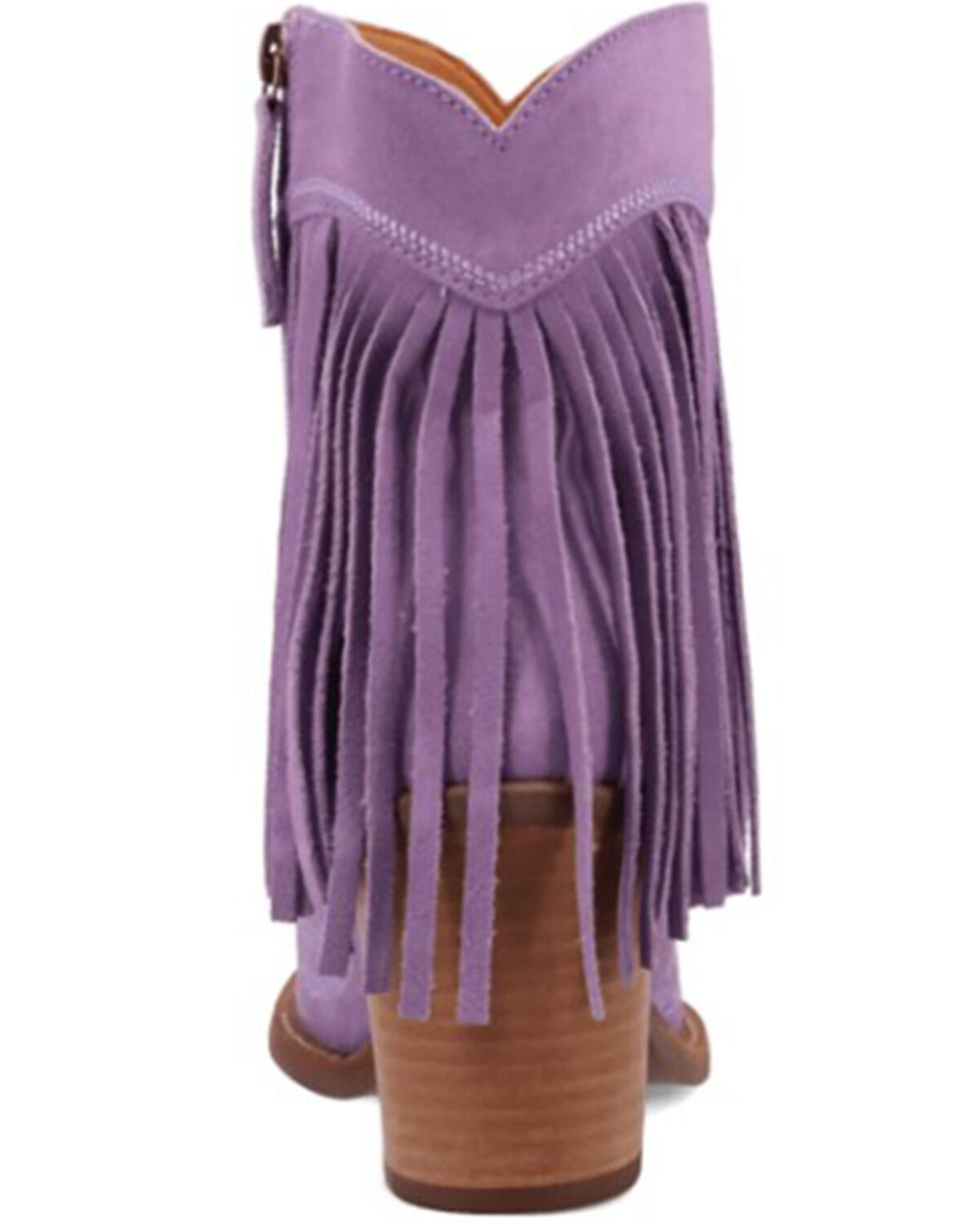 Dingo Women's Wild Sage Suede Fringe Western Booties - Round Toe