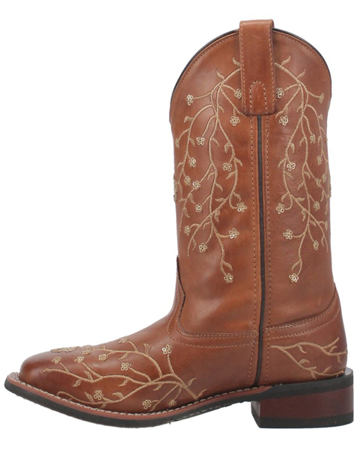 Laredo Women's Sequin Embellished Western Boots - Broad Square Toe