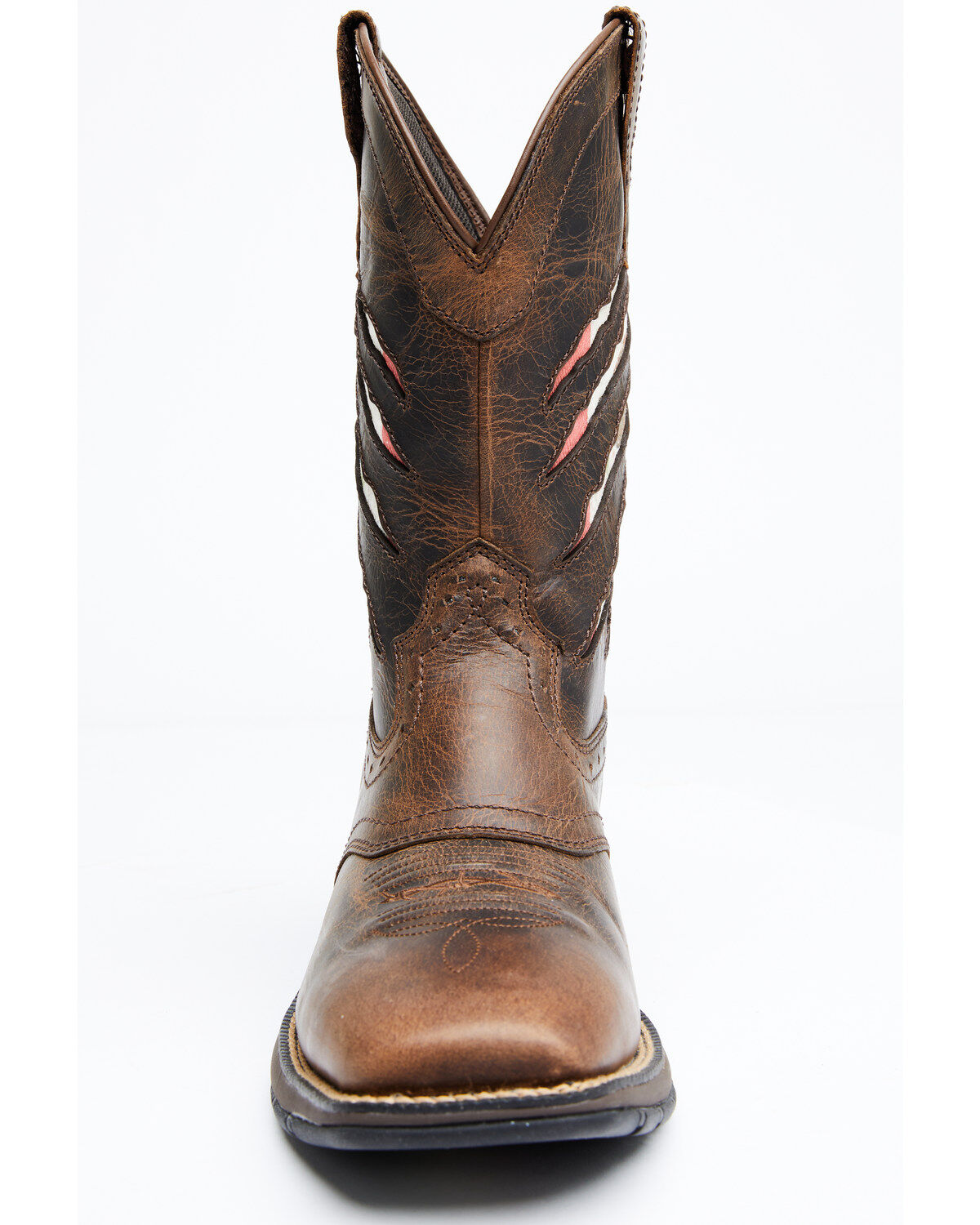 Cody James Men's Scratch Mexico Flag Lite Performance Western Boots - Broad Square Toe