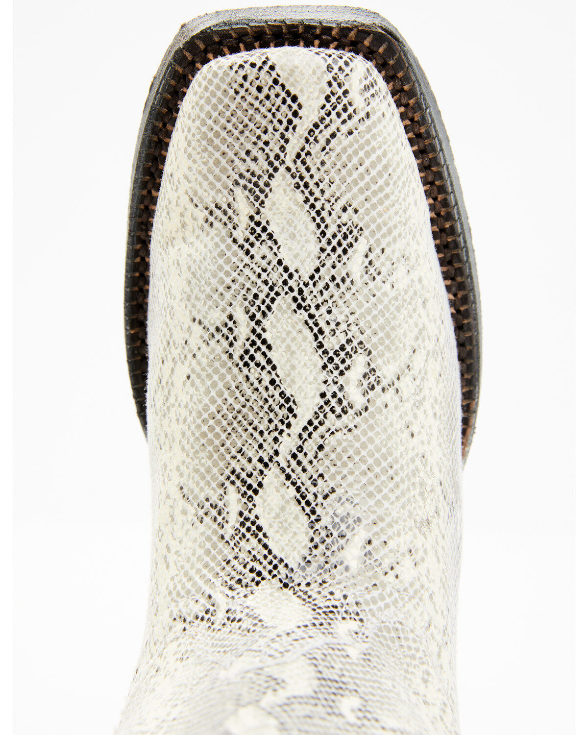 Tanner Mark Girls' Python Print Western Boots - Square Toe