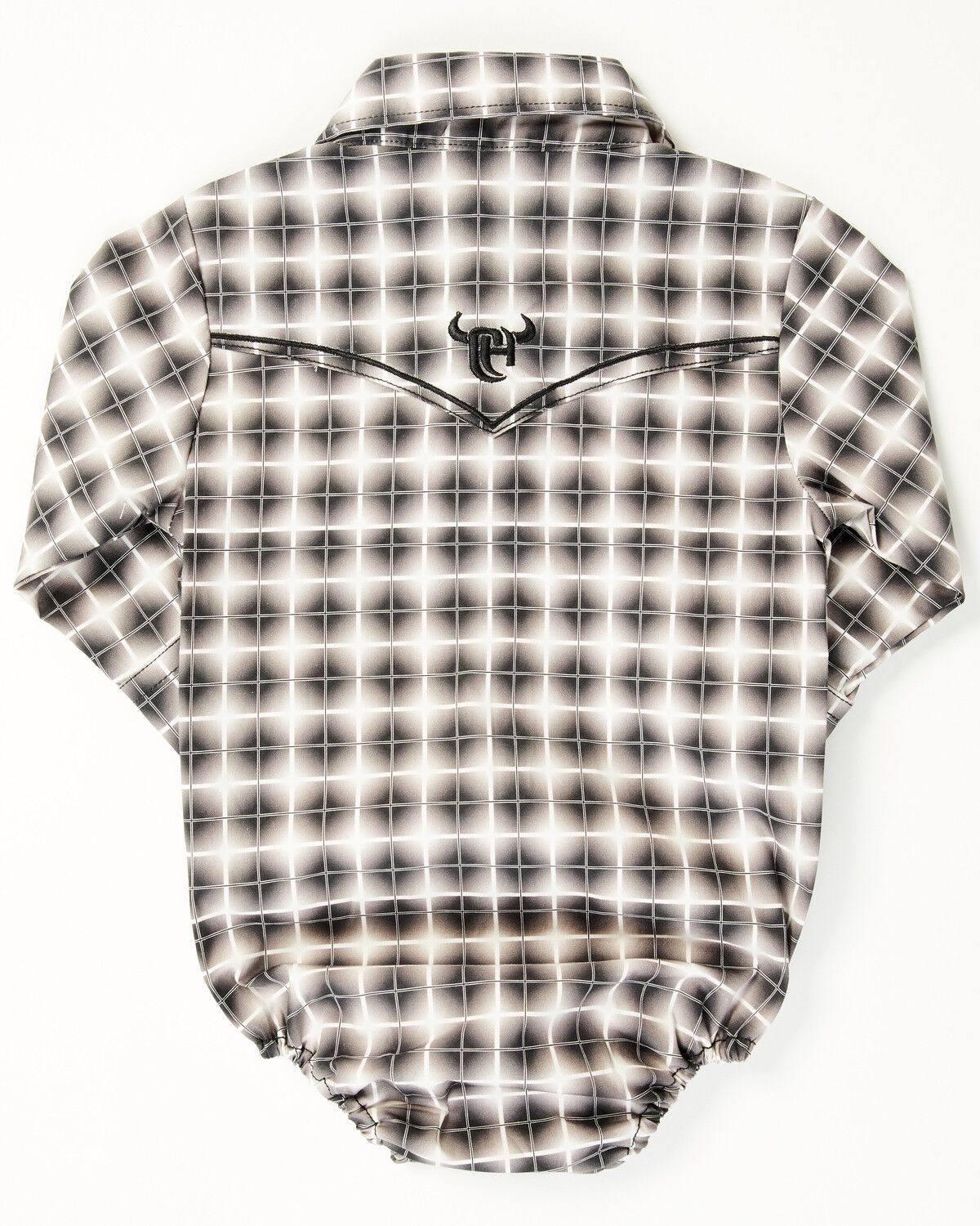 Cowboy Hardware Infant Boys' Cubed Print Long Sleeve Snap Onesie