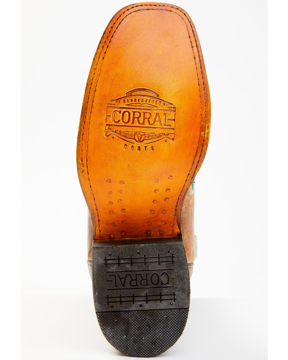 Corral Women's Floral Blacklight Western Boots - Square Toe